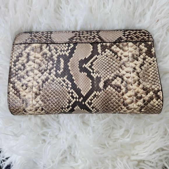 Vero Pitone Genuine Python Snakeskin Italian Handbag NWOT - Picture 2 of 6